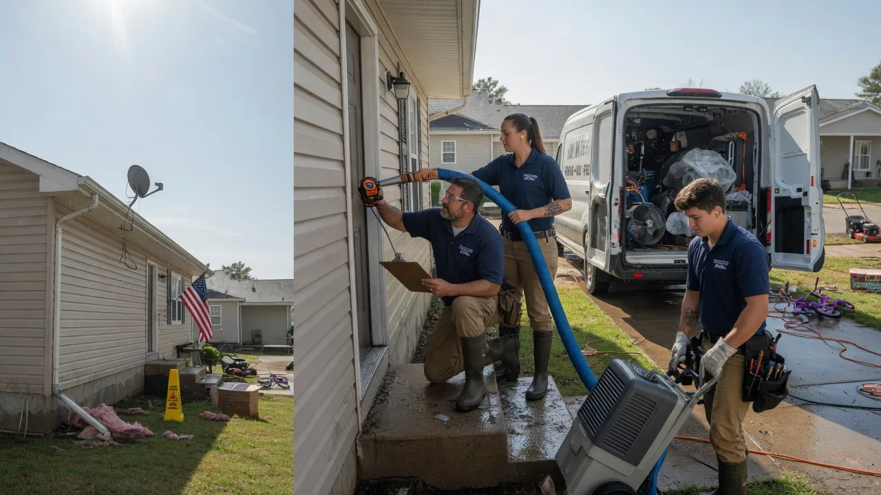 Ceiling Water Damage Restoration in Harrisburg, IL near me